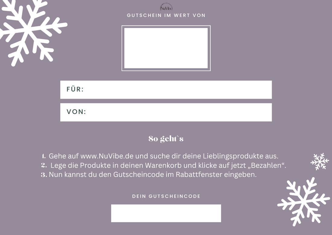 Gutschein von NuVibe Winter Edition